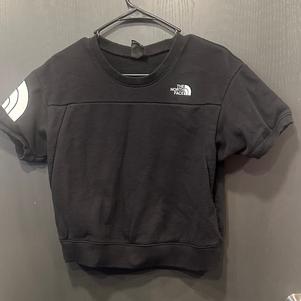 The North Face Black Short Sleeve Top/mid drift  crop